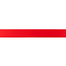 Red Double Faced Satin Ribbon - 25mm X 25m