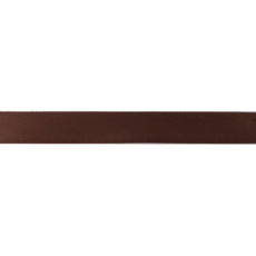 Dark Brown Double Faced Satin Ribbon - 16mm X 25m