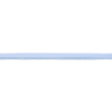 Light Blue Crochet-edged Poplin Bias Binding Double Fold - 15mm X 25m &#8987;