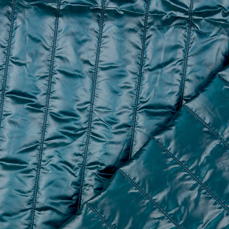 Petrol Blue Straight Satin Quilted Poly from Macklin by Modelo Fabrics