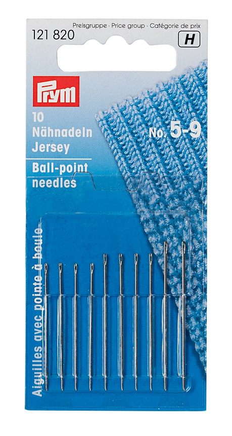 Prym Hand Sewing Needles Jersey Ballpoint Size 5-9