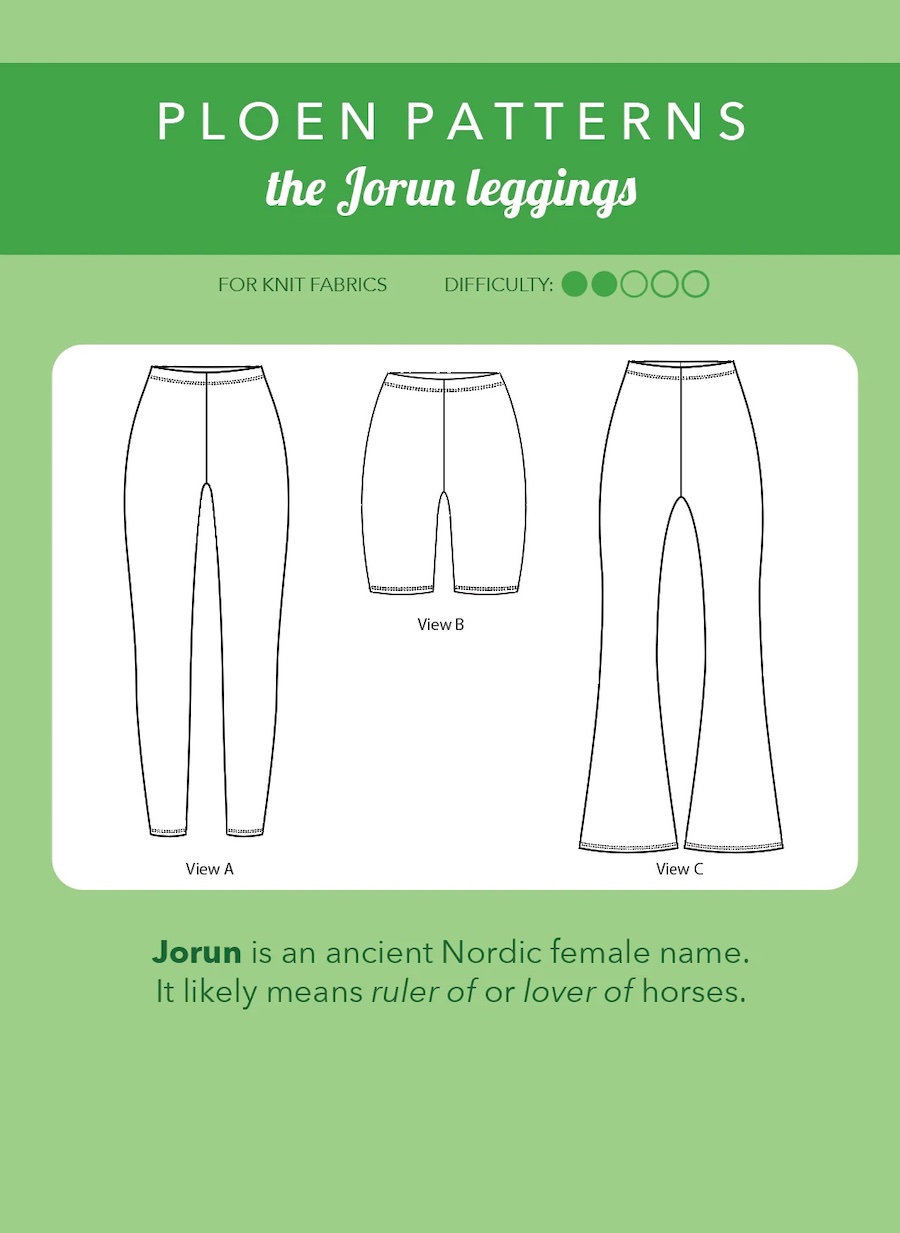 Jorun Leggings Pattern Size 44-62 by Ploen Patterns