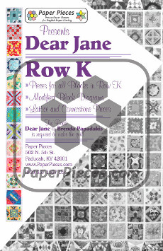 Dear Jane Quilt Paper Piece Pack Row K - Paper Piecing