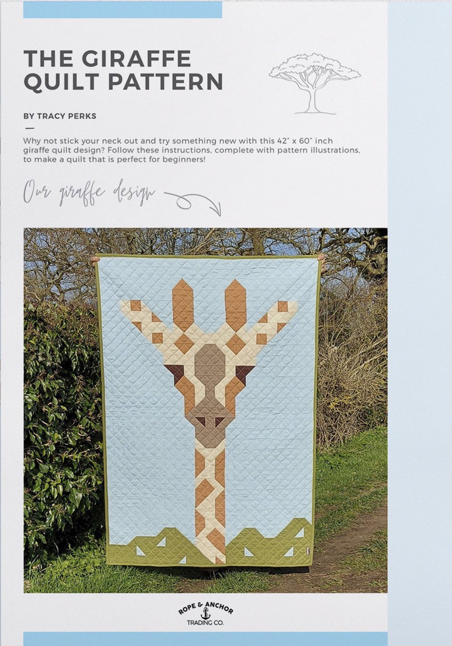 The Giraffe Quilt Pattern Booklet by Rope & Anchor Trading (Due Apr)