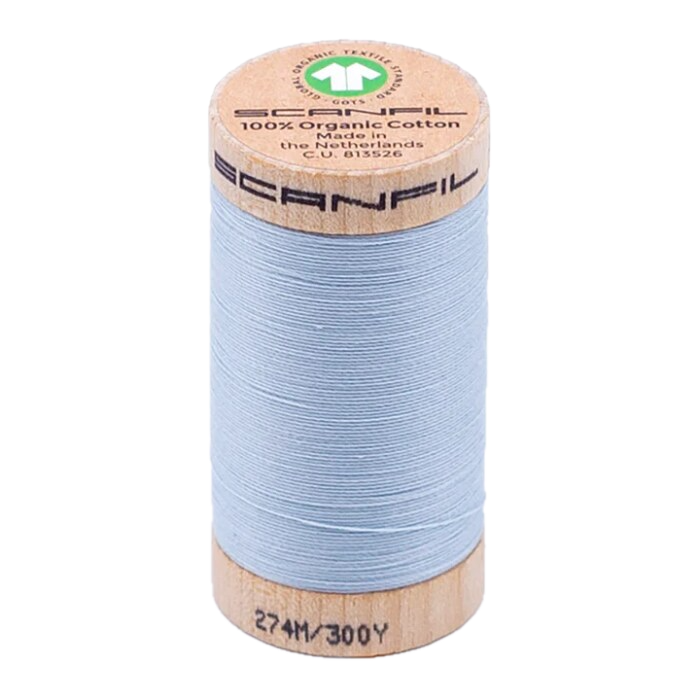 Winter Sky 30/2 Weight Scanfil Organic Thread 274 Metres (300 Yards)
