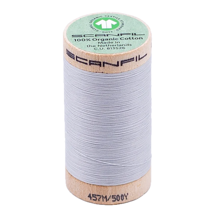 Oyster Mushroom 50/2 Weight Scanfil Organic Thread 457 Metres (500 Yards)
