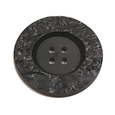Acrylic Button 4 Hole Metallic 14mm Slate / Silver