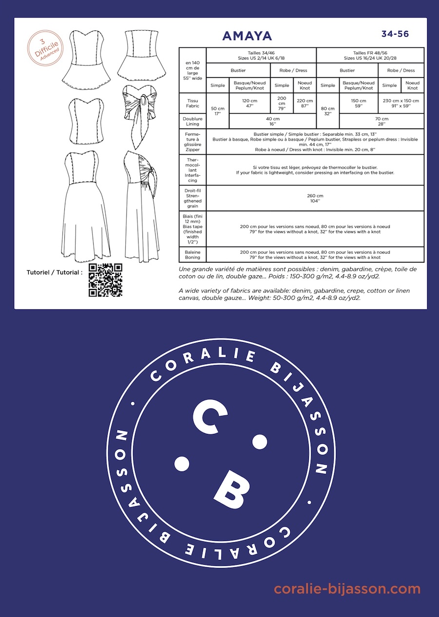 Amaya Dress Pattern By Coralie Bijasson