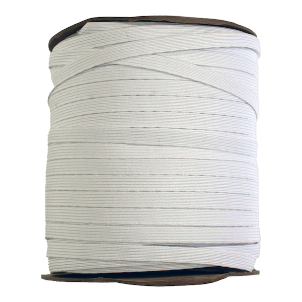 Knit Elastic White 12mm (1/2in) spool 132m (144yd)