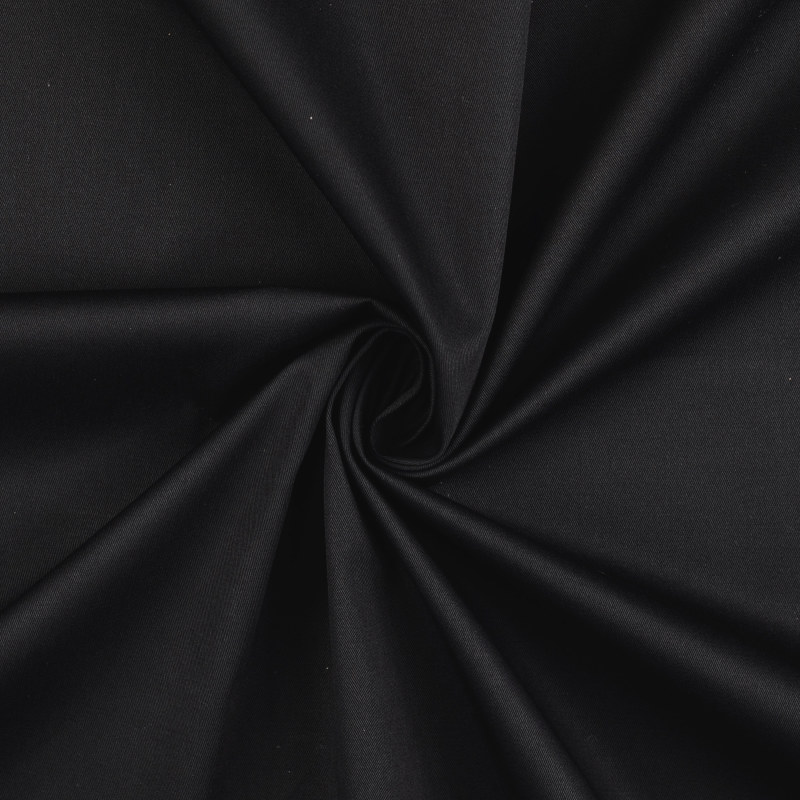 Black Cotton Stretch Twill from Attica by Modelo Fabrics