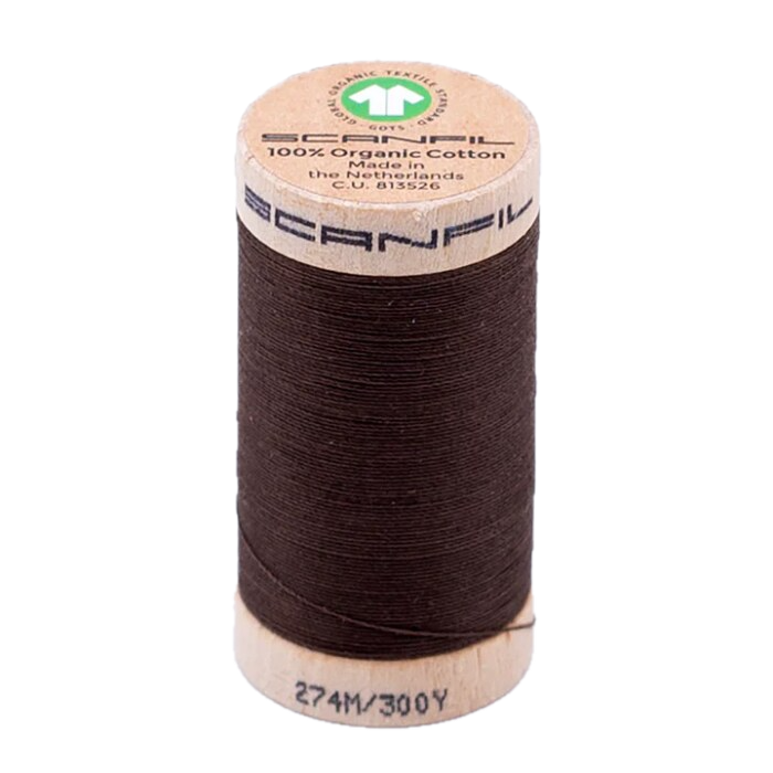 Coffee Liqueur 30/2 Weight Scanfil Organic Thread 274 Metres (300 Yards)