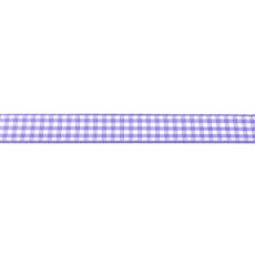 Purple Gingham Ribbon - 15mm X 47.5m