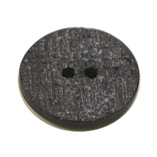 Acrylic Button 2 Hole Textured Speckle 18mm Slate