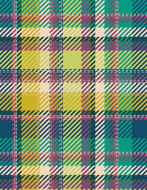 Royal Plaid Sunrise In Flannel From Highlands Flannel By Agf Studio (Avail Jan)