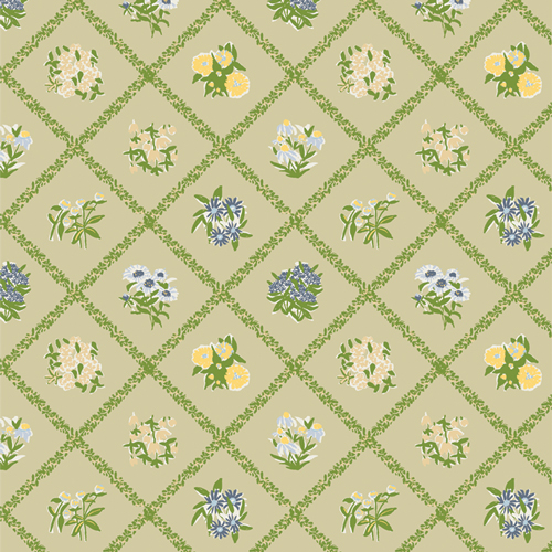 Cottage Garden Abloom from Potager by Sharon Holland for AGF