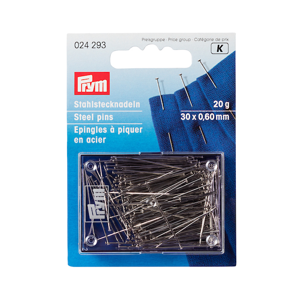 Prym Hard Steel Pins 0.50 x 30mm