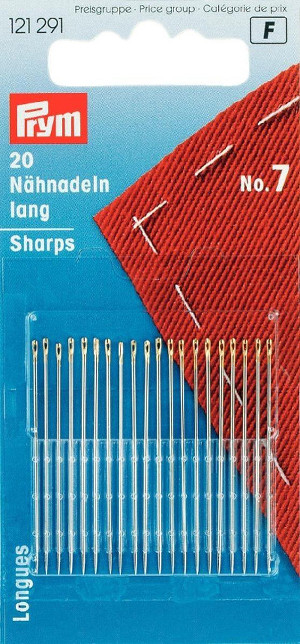 Prym Hand Sewing Needles Sharps 7 With 20pcs