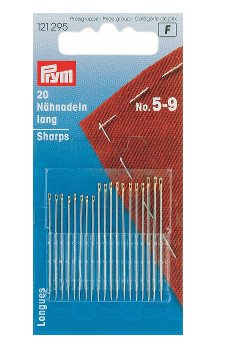 Prym Hand Sewing Needles Sharps 5-9 Assorted With 20pcs