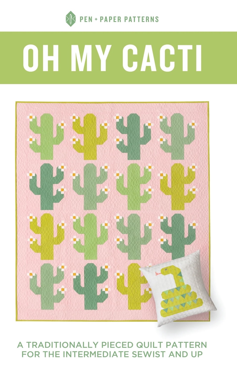 Oh My Cacti Quilt Pattern By Pen + Paper (Avail Mar)