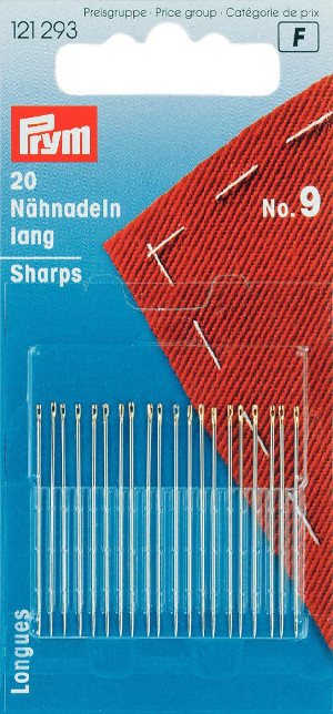 Prym Hand Sewing Needles Sharps 9 With 20pcs